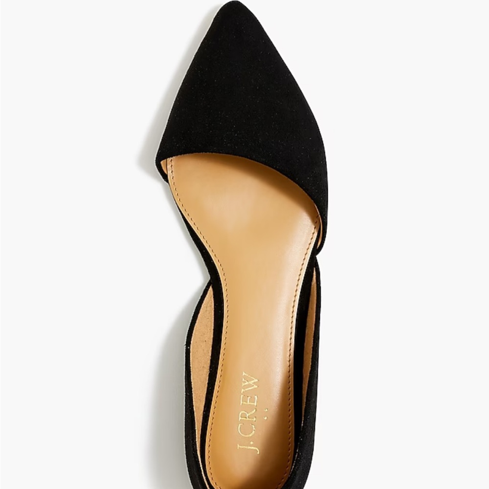 J Crew Sueded Zoe D’Orsay Flats Women’s Size 10